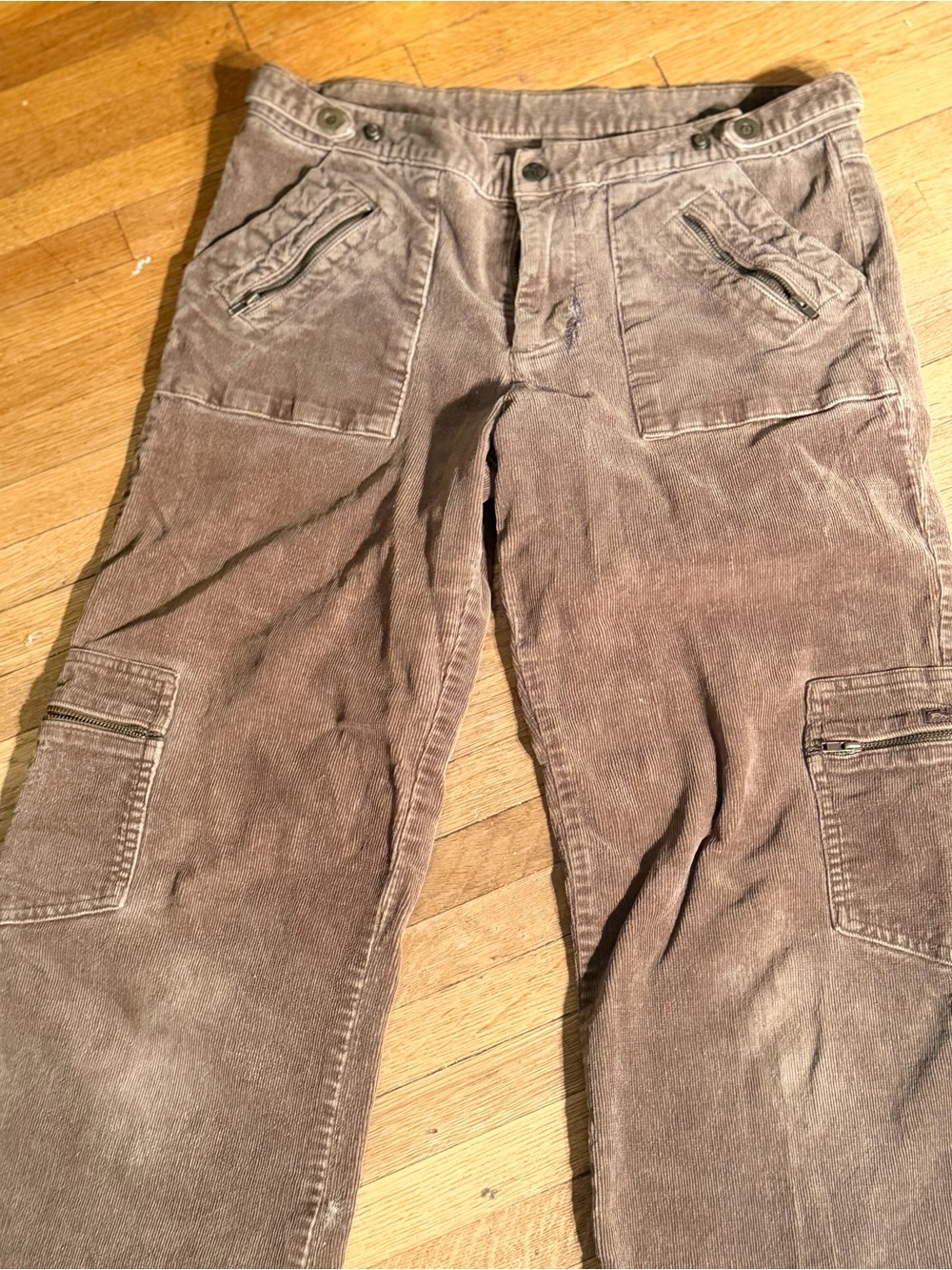 Prana Women's Corduroy Cargo Pants in Brown